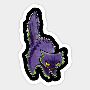 Purple hiss Sticker